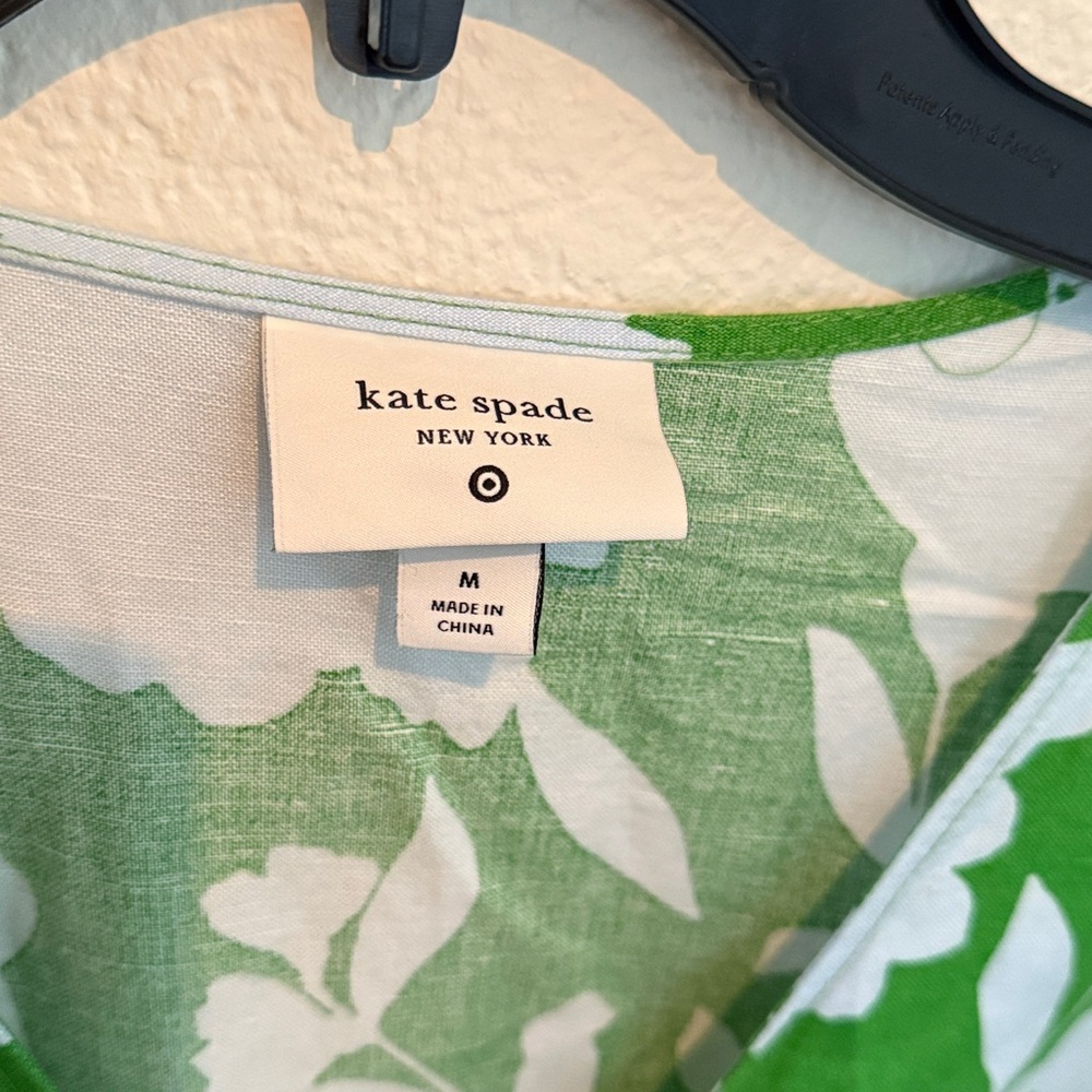 Classic Rose Linen Long Sleeve Maxi Dress Kate Spade x Target - Picture 6 of 8